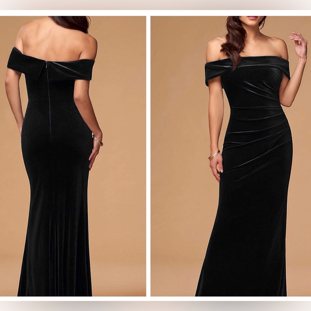 Blush Mark “Sweet Thing” Velvet Maxi Dress in Dark Green Size XS